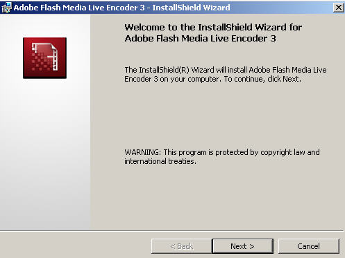 Adobe flash media live encoder youtube